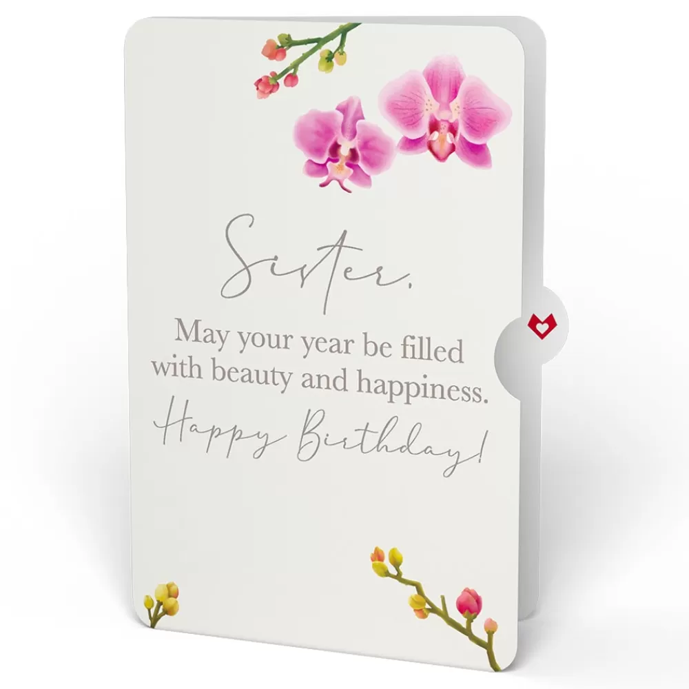 Lovepop Birthday | Watercolor Orchid Birthday Pop-Up Card and Sentiment Set for Sister