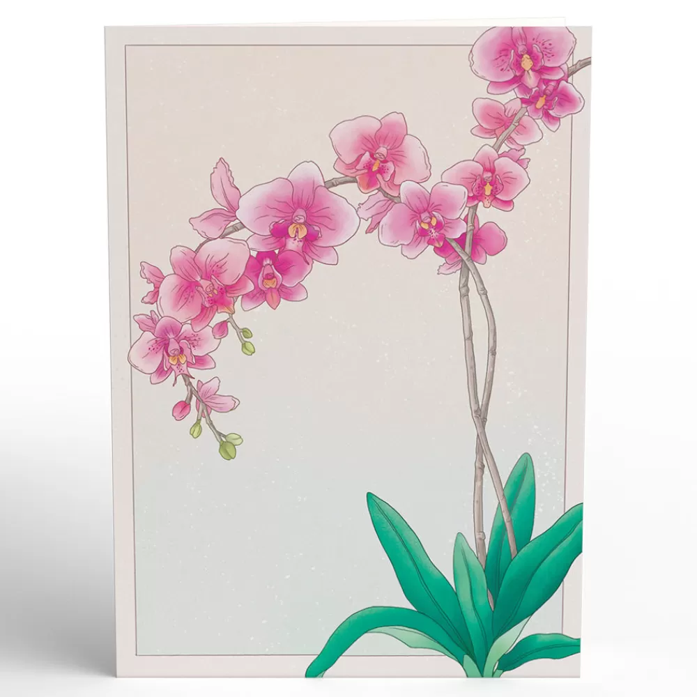Lovepop Greeting Cards | Birthday | Watercolor Orchid Pop-Up Card