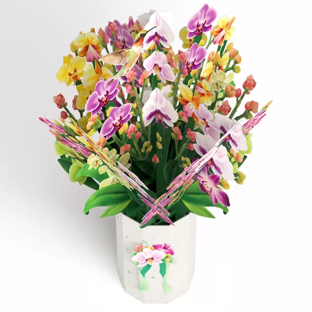 Lovepop Pop-Up Bouquets | Card & Gift Bundles | Watercolor Orchid Pop-Up Card & Bouquet Bundle