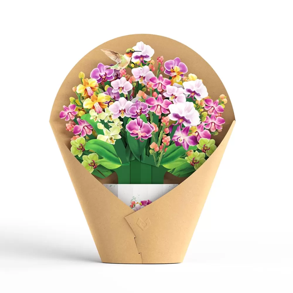 Lovepop Pop-Up Bouquets | Card & Gift Bundles | Watercolor Orchid Pop-Up Card & Bouquet Bundle
