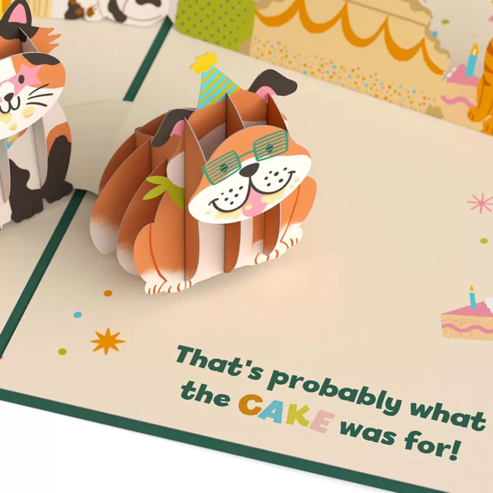 Lovepop Greeting Cards | Birthday | We Heard It's Your Birthday Dog and Cat Pop-Up Card