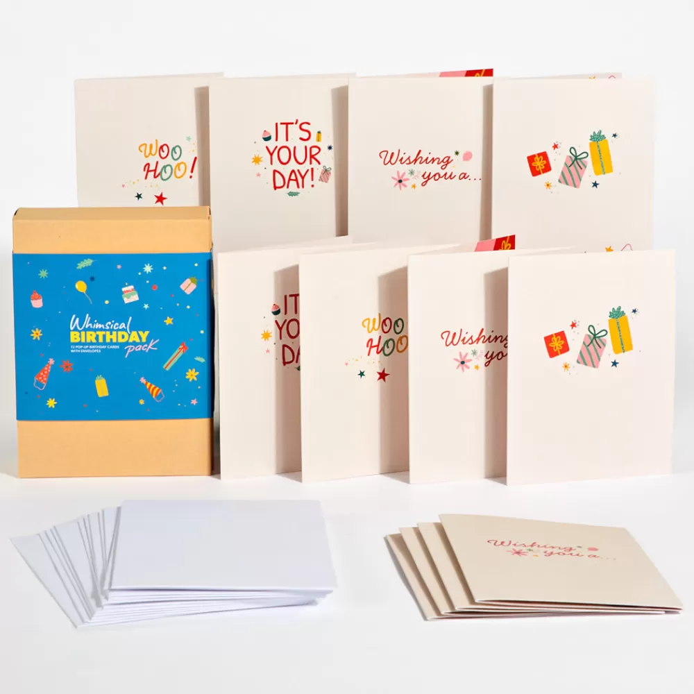 Lovepop Value Packs | Birthday | Whimsical Birthday Box Set (Assorted 12-Pack): Paperpop® Card