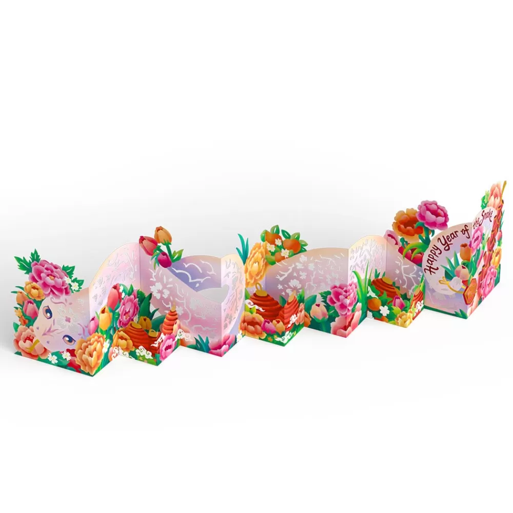 Lovepop Decor | Year of the Snake Lunar New Year Loooooong Card™ (Expands to 2 feet)